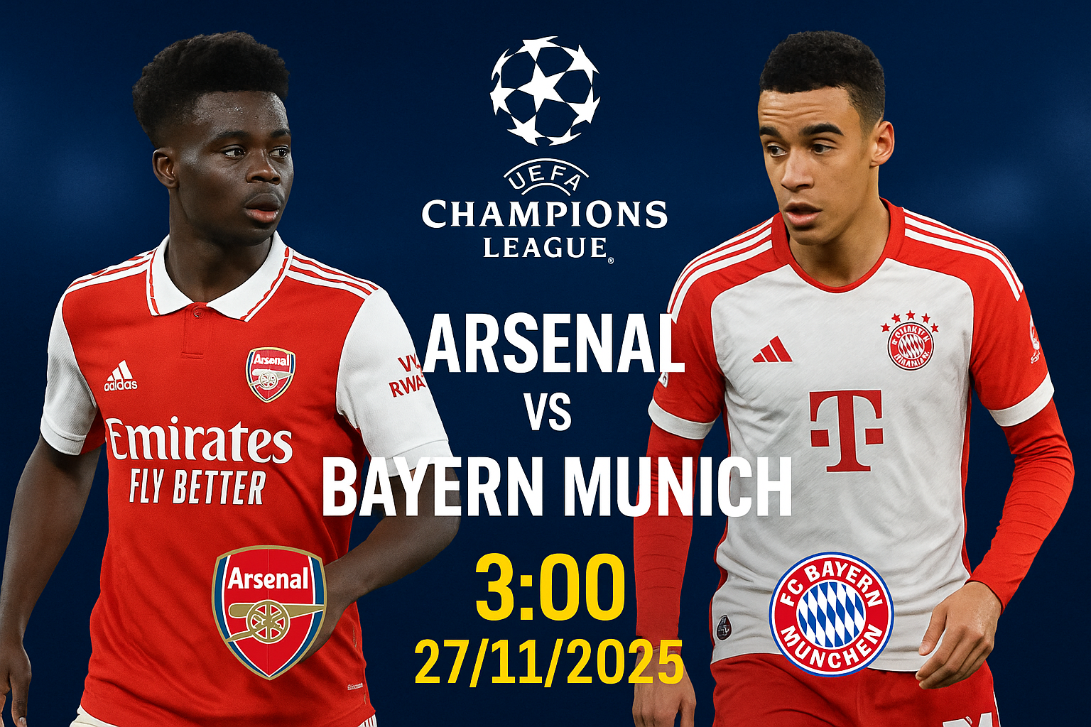 Arsenal vs Bayern Munich