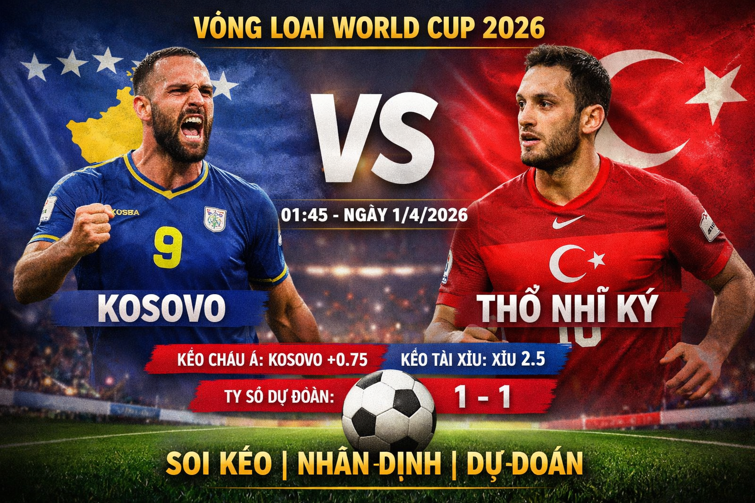 Kosovo vs Thổ Nhĩ Kỳ