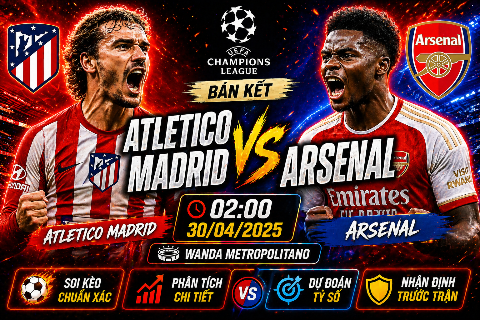 Atletico Madrid vs Arsenal