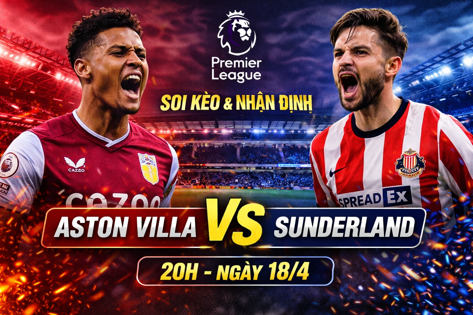 Aston Villa vs Sunderland
