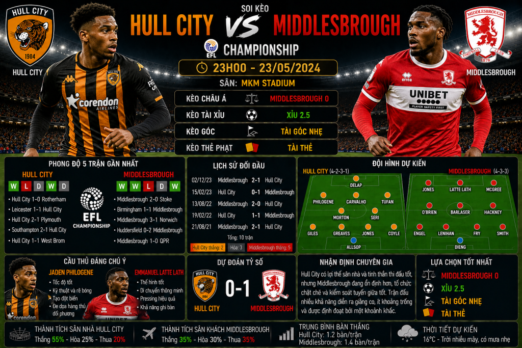 Hull City vs Middlesbrough