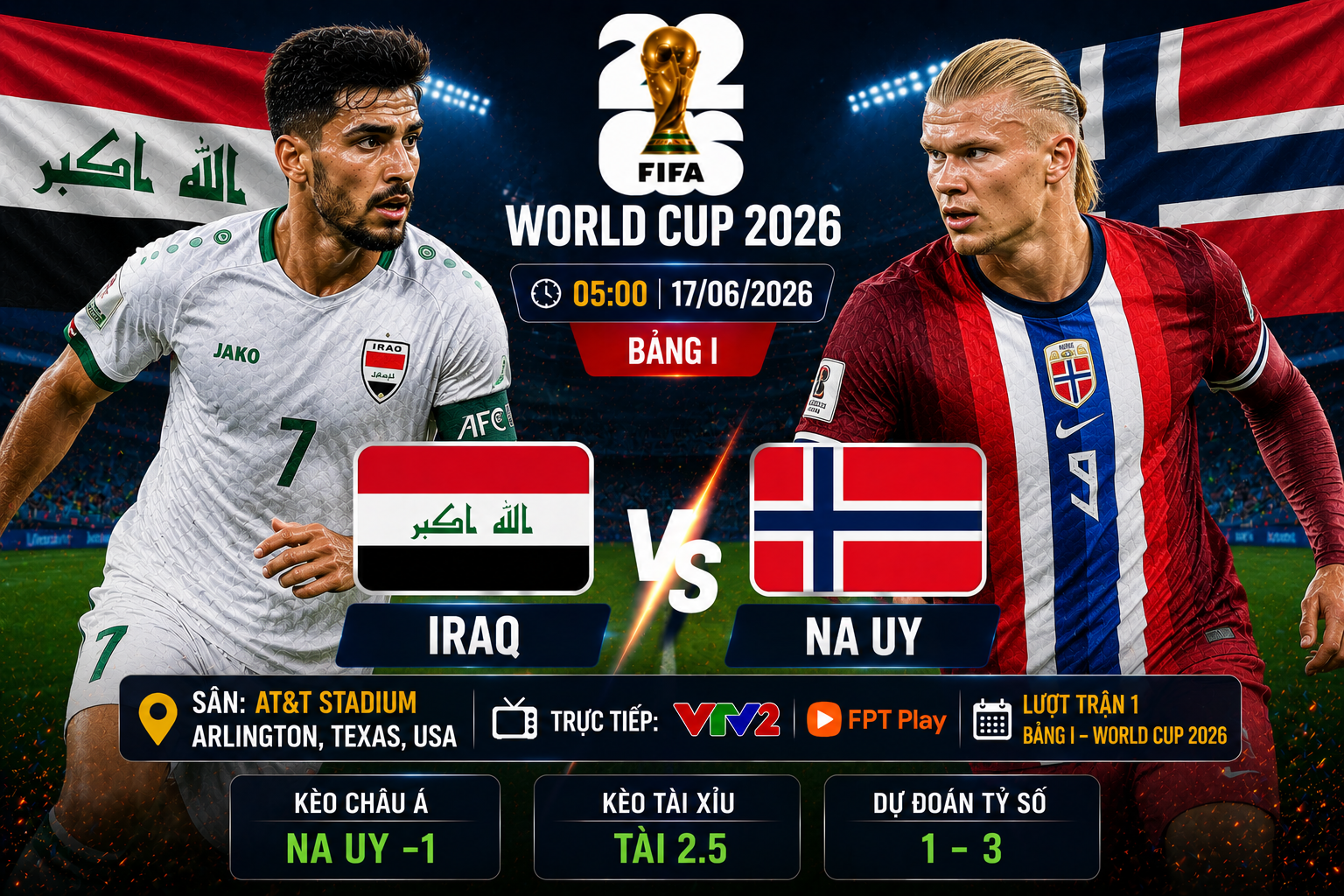 Iraq vs Na Uy