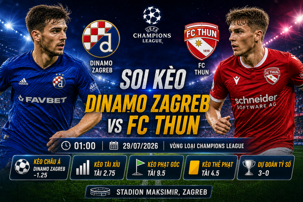 Dinamo Zagreb vs FC Thun