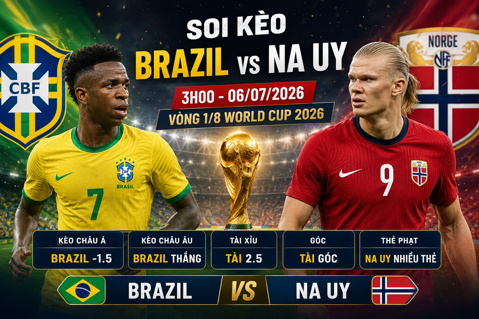 Brazil vs Na Uy