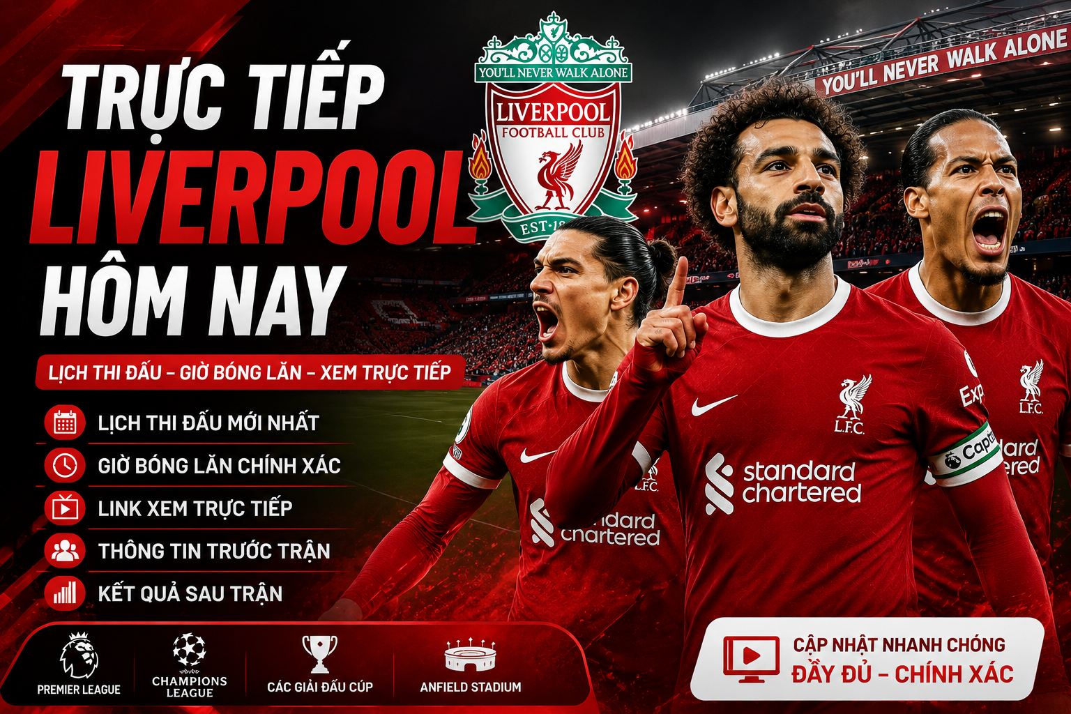 trực tiếp Liverpool